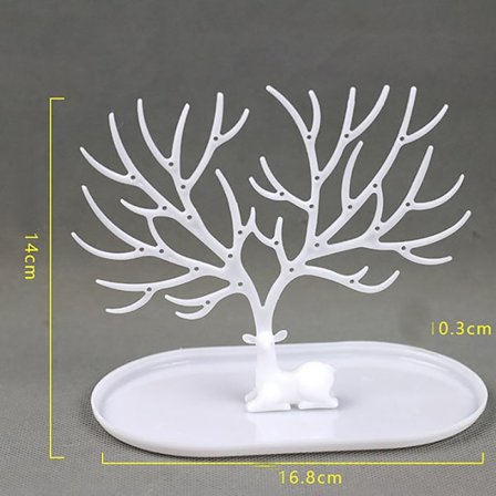 Korut esittelytelineen tarjotin Puu Säilytystelineet Korvakorut Kaulakoru