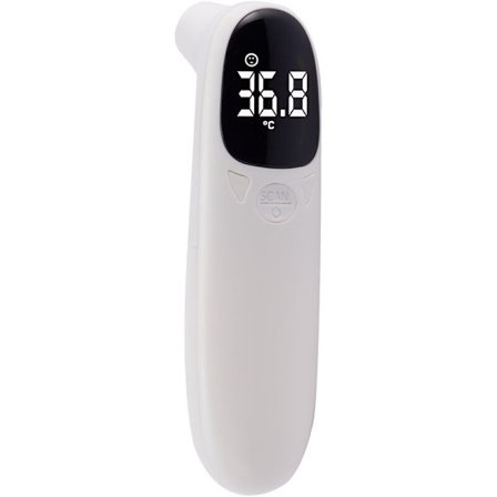 Panne- og øretermometer, berøringsfritt digitalt termometer infrarødt termometer med LCD-skjerm, febertermometer for babyer, barn, voksne