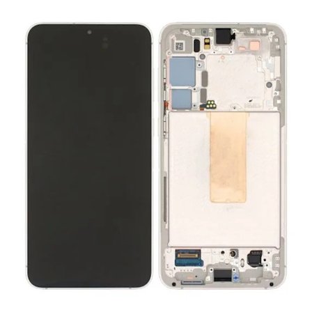 Samsung Galaxy S23 Plus Skärm med LCD Display Original - Kräm