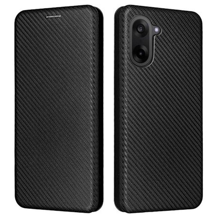 SKALO OnePlus Nord CE5 Carbon Fiber Plånboksfodral - Svart