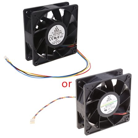 PFC1212DE 120mm för DC 12V 4.8A Kylfläkt 120x120x38mm 4-p Kullager 7500 RPM 252CFM Hög Hastighet CFM för CPU Server