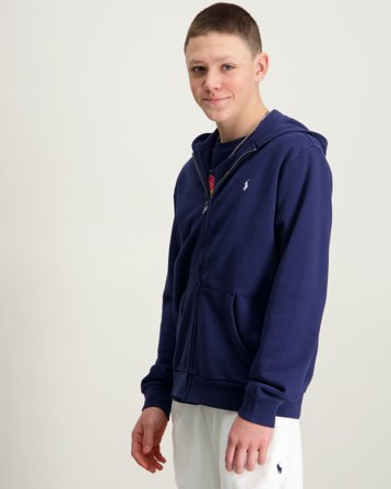 Polo Ralph Lauren French Terry Full-Zip Hoodie Blau Hoodies/Kapuzenpullover Jungen - Kids Brand Store
