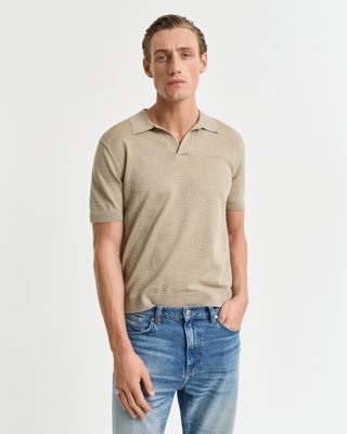 GANT - Solbleket kortermet pologenser til herre dry sand