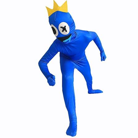 Rainbow Friends Kids Blue Monsters Cosplay Horror Game Kostymer zy 130cm 170 cm