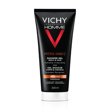 Vichy Homme Hydra Mag C Shower Gel, 200 ml
