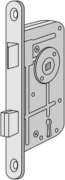 ASSA 40C Låskasse glansforsinket Venstre, Dør- & vindusbeslag