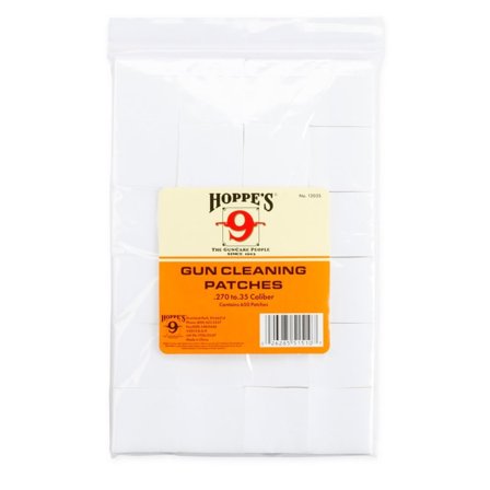 Hoppe ́s Cleaning Patches Bigpack Caliber .270 - .35 Cotton Vapenvård White OneSize