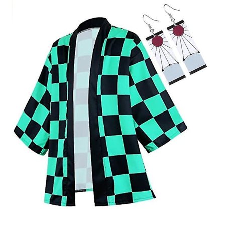 Demon Slayer Kimetsu No Yaiba Haori Kimono Cosplay kostume Agatsuma Zenitsu Kochou Shinobu Summer Co