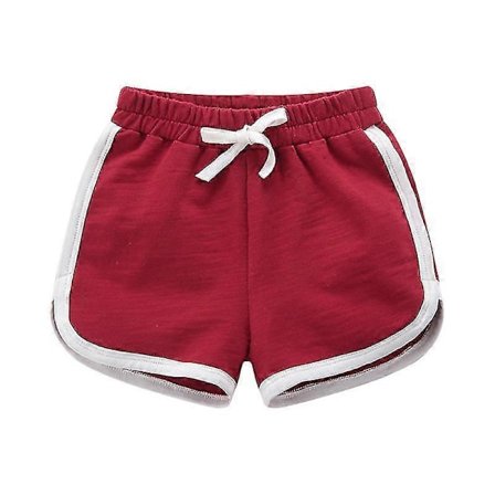 Gutter Jenter 100% Bomull Sportsshorts Sommer Kontrastbinding Delfin Shorts Barn Atletisk Gymtøy