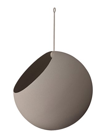 AYTM Globe Hanging Flowerpot - Grey - 17X28CM