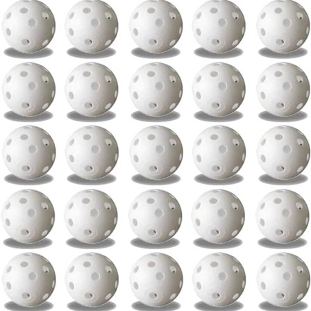 25 st övningsgolfbollar flyggolfbollar ihåliga plastgolfträningsbollar luftflödesgolfbollar för svingträning driving range hem