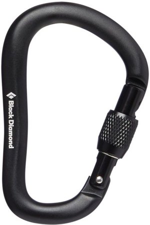 Black Diamond Rocklock Screwgate Carabiner Black - Karbiner & Quickdraws
