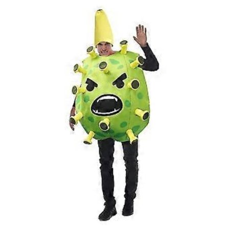 Coronavirus Kostym Halloween Kostym Virus Rolig Party Kostym Virus Kostym För Halloween Party (grön)