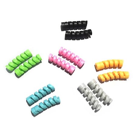 100 kpl kaapelinsuojaa, spiraalimainen datakaapelin suojaholkki, laturin suojakotelo