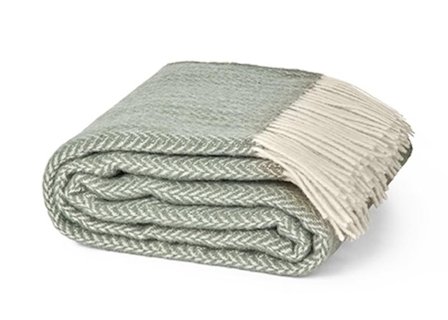 Elvang Hope-Ukraine Ullpledd 130x200 flaskegrønn