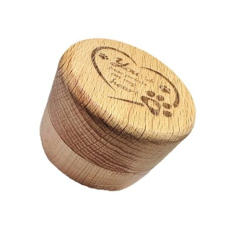 Minneboks i tre for oppbevaring av kjæledyrpels og aske, minnegave