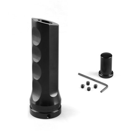 Handbromsskydd General Motors Aluminium Handbromsskydd Manuell Handtagsskydd Handbromssats - Svart (Ett paket)