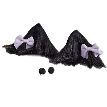 Katte Ræve Kunstig Pels Ører Pandebånd Søde Hårklemmer Fancy Cosplay Tilbehør