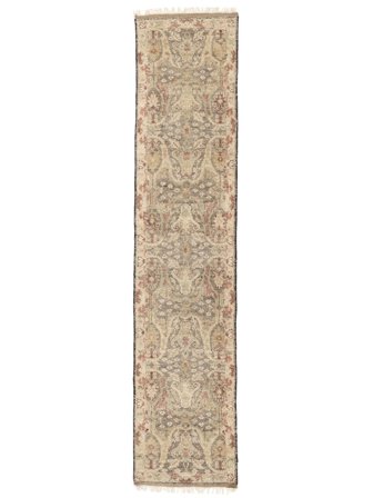 77X354 Tapis Usak Indo D'orient De Couloir Marron/Orange (Laine, Inde) Carpetvista