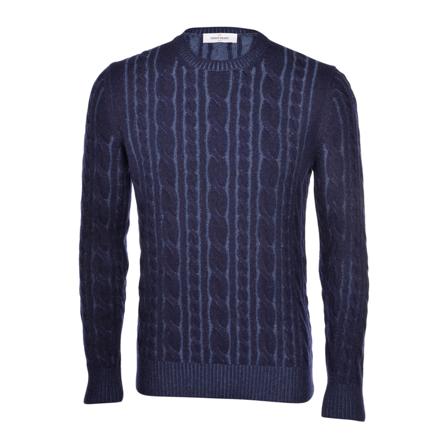 Paolo Fiorillo Capri, Round-neck Knitwear Niebieski, Mężczyzna, Rozmiar: M