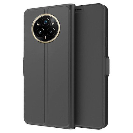 For Realme 14 Pro+ 5G Case Shockproof TPU Inner Shell Leather Phone Cover Card Slot