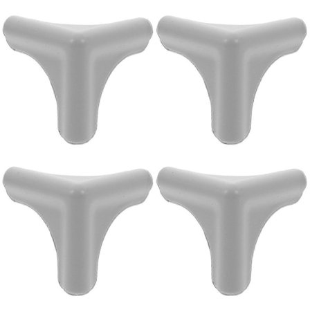 2025 Ny Modell Anti-Kollisionshörnskydd Grå 4st För Köksfläkt Och Möbelskydd Hem Kök Kant Skydd