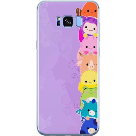 Kompatibelt Mobildeksel til Samsung Galaxy S8+ Mørk silhuett av Jesus med tornekroner mot svart bakgrunn med sterk kontrast og hvit typografi