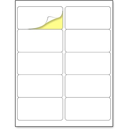 Hvite klistremerker 10 stk