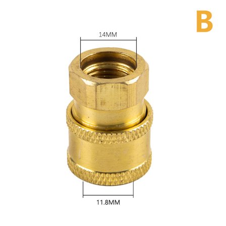 Høytrykksvasker koblingsadapter 1/4" hunn hurtigkobling