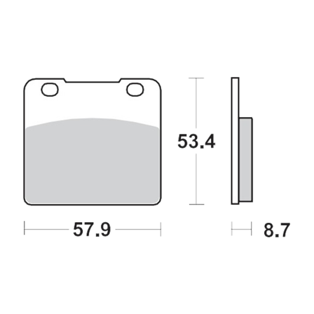 Bremseklodser For Moto-Master RoadPro Ceramic - Suzuki VS 750 Intruder 1985-1991