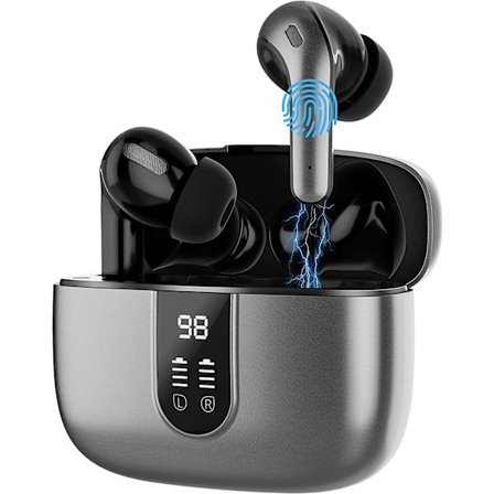 Bluetooth-hovedtelefoner, trådløse 5.0 med støjreduktion