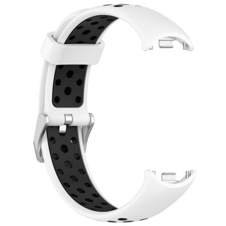 Silikonrem HVIT&SORT white&black