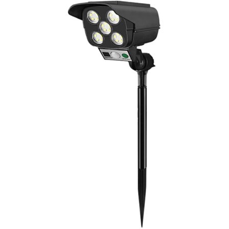 Solar Induktionsvägglampa med Simulerad Övervakningskamera