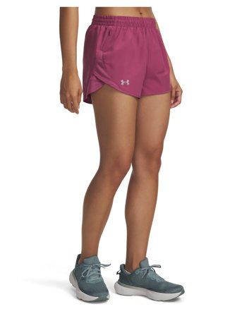 Under Armour Ua Fly By 3'' Shorts - Pink - L