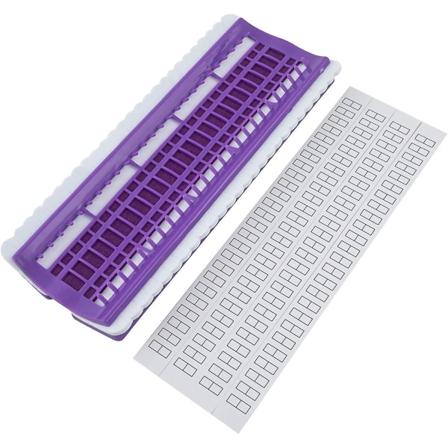 Broderi Tråd Organizer, Korssting Tråd Holder Opbevaring Værktøj Syning Nål Pins Holder Stitch Kit 50 Positioner-1pc-lilla