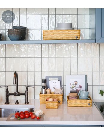 Handed By Kurv Ochre Fit-Big 36x24xH10cm