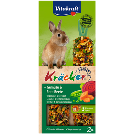 Vitakraft - Crackers Rabbit Sack 2-pakning - Smådyr - Godbiter og gnagestenger - Frøstenger og Kräcker - ZOO.no