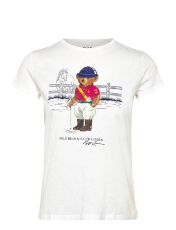Ralph Lauren Kids Polo Bear Cotton Jersey Tee - White - 154-158