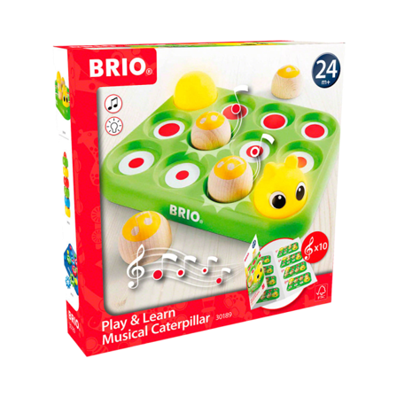 Brio Lek och lär, musikalisk larv Träleksaker ONESIZE