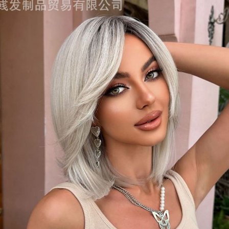 Ombre-peruukit naisille: sileät, luonnolliset, liimattomat peruukit