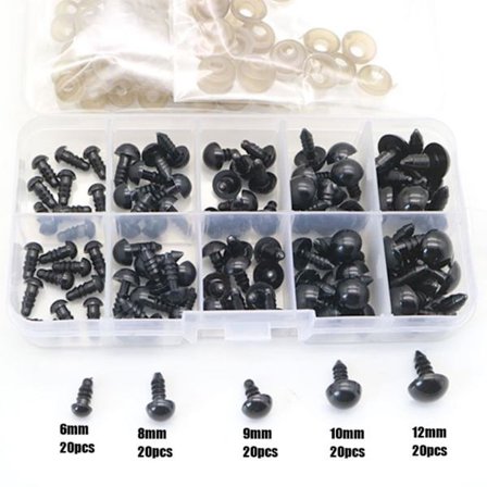 100 kpl / set 6-12mm Uusi lastennukkelelu