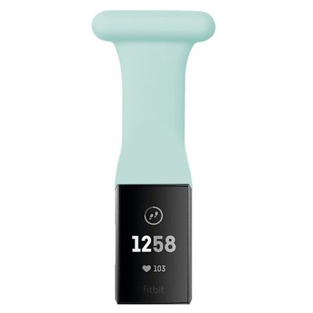 Fitbit Charge 4 / 3 hängande klockarmband i silikon - Ljusgrön