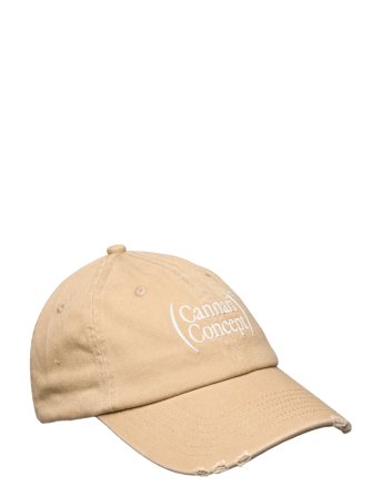 Cc Logo Cap W. Distress Beige Cannari Concept