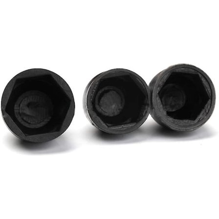 145 stk. Sorte Acorn Møtrikker M4 M5 M6 M8 M10 M12 Kapsel Dæksel