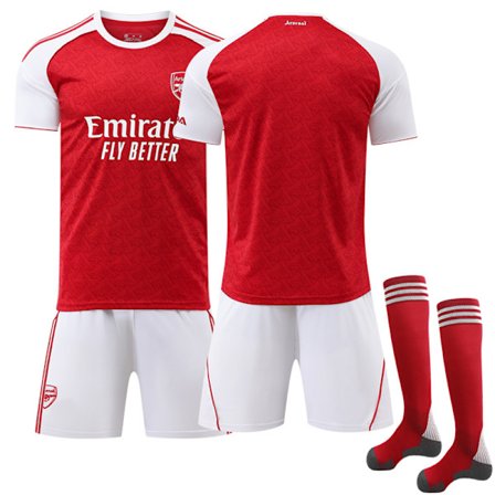25-26 Arsenal Hjemme Fotballdraktsett for Barn med Sokker Uten Nummer Voksen XXL No Number Adult XXL