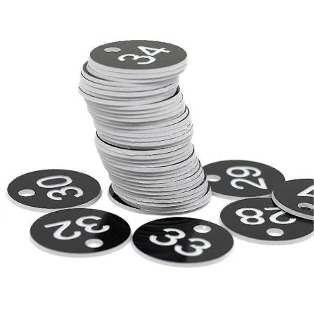 100 stk. 1-100 Nummererede Skiltetiketter Bikubemærker Bikube Kasse Markering Biavlsmateriale Haveredskabssæt Nummerplade