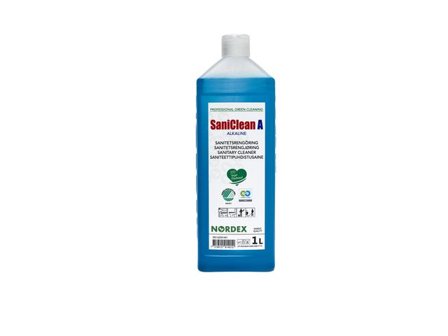 NORDEX Sanitetsrengöring SaniClean A 1l - Lyreco - Städ och hygien > Rengöringsmedel > Sanitetsrent