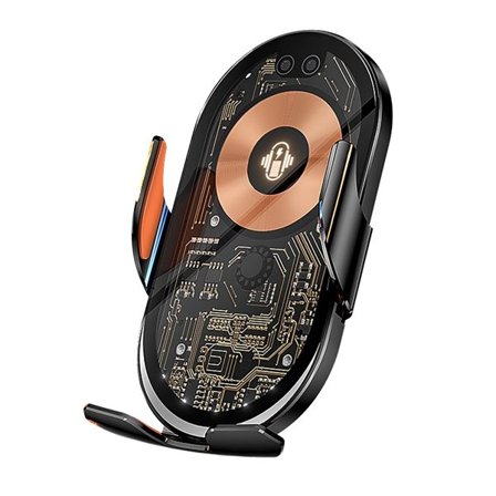 Qualo mobilholder med trådløs lading 15W for montering i ventilasjonsgitter