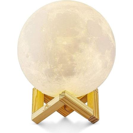 3D-kuuvalo, LED-yövalo 3 väriä, halkaisija 15 cm Kuu yövalo makuuhuoneeseen, olohuoneeseen, kahvilaan, syntymäpäivälahja, joululahja