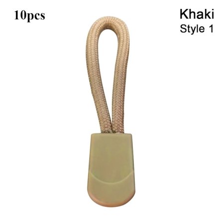 10 st Dragdragkedjeände KHAKI STYLE 1 STYLE 1